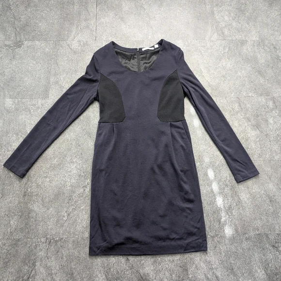 Country Road | Dresses | Country Road Purple And Black Long Sleeve Wool  Dress Size Large | Poshmark